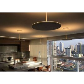 Egoluce Bureau Lampade a Sospensione Bianco Nero