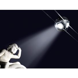 Cini & Nils TensEsterni Sfera Orientabile Faretti su Cavi per Esterni
