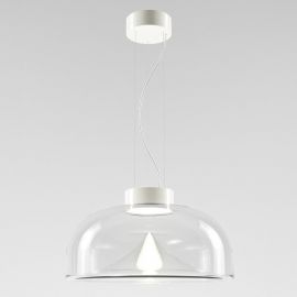 Leucos Aella Mini S 30 Led Trasparente / Bianco Caldo Lucido  Lampade a Sospensione per Interni