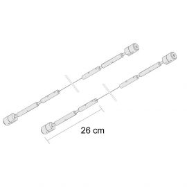 Ricambi Accessori Egoluce Tenditori con Cavi di Acciaio da 6m o 10m