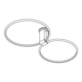 Ricambi Accessori Egoluce Piastra per Installazione Accoppiata Lancia Tonda Soffitto
