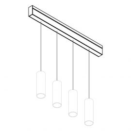 Ricambi Accessori Egoluce Rosone Lineare Sospensione da 3 a 6 Lampade