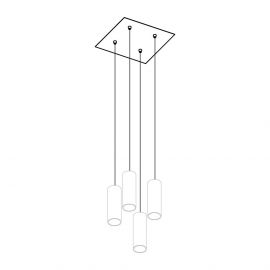 Ricambi Accessori Egoluce Rosone Sospensione 2 o 4 Lampade