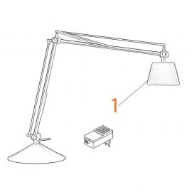 Ricambi Flos Archimoon Assieme Diffusore disponibile Soft o K Alluminato Argento