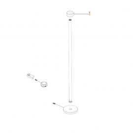 Ricambi Flos Bellhop F Riflettore Bianco o Grigio