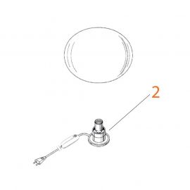 Ricambi Flos Glo-Ball Basic 0 Portalampada E14 codice RF18844
