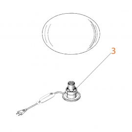 Ricambio Flos Glo Ball Basic 2 Portalampada E14 codice RF2500200
