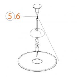 Ricambi Flos Frisbi Cavo Alimentazione. 2x1 Metri 4.5 IMQ codice RF03484