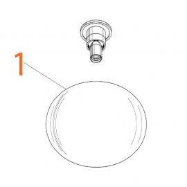 Ricambi Flos Glo Ball C2 Diffusore 2 Bianco Grigio codice F3055061