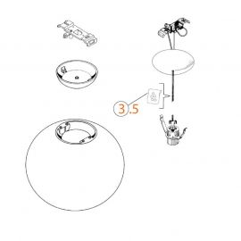 Ricambi Flos Glo Ball S2 Sacchetto 5 Anelli codice RF05382