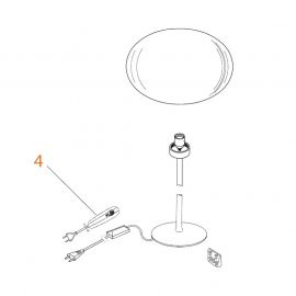 Ricambi Flos Glo Ball T2 Dimmer Led 1004P LFP100-240V 4-150WHL 4-25W Nero codice RF28206