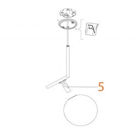 Ricambio Flos IC S2  Assieme Portalampada E27 codice RF3160200