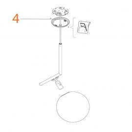 Ricambi Flos IC S2 Cavo FEP/PVC 3x0,75 Nero 4 metri