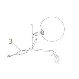 Ricambi Flos IC T2 Dimmer Led Nero 1004P LFP100-240V 4-150WHL 4-25W codice RF28206 