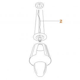 Ricambio Flos KTribe S3 5 metri cavo Sil/Fep 2x0.75 trasparente codice RF4190200