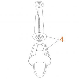 Ricambi Flos KTribe S3 Assieme Montatura Portalampada e Diffusore Esterno