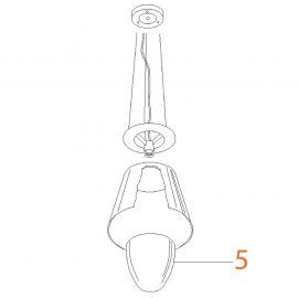 Ricambio Flos KTribe S3 Diffusore Interno Opalino K S3 codice RF13806