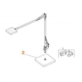 Ricambi Flos Kelvin T ADJ Led Base Bianca Cromo Antracite