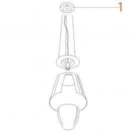Ricambi Flos KTribe S3 Assieme Rosone codice RF6257001