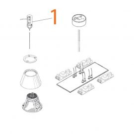 Ricambi Flos Lastra Assieme sistema sospensione codice RF3350200