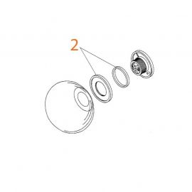 Ricambi Flos Mini Glo-Ball C/W Sacchetto con Ghiera e Guarnizione codice RF4190300 