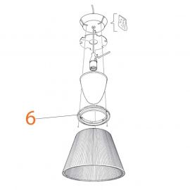 Ricambi Flos Romeo Moon S1 Assieme Anello di Sicurezza codice RF6105200