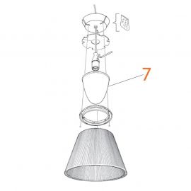 Ricambi Flos Romeo Moon S1 Diffusore Acidato codice RF03172