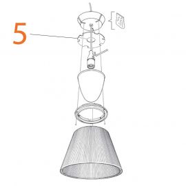 Ricambio Flos Romeo Moon S1 Schermo Antipolvere codice RF05974
