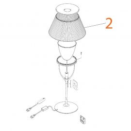 Ricambi Flos Romeo Moon T1 Anello di Corona/Diffusore codice RF6110400
