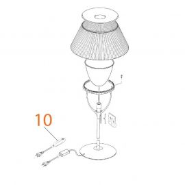 Ricambi Flos Romeo Moon T1/T2 Dimmer Normale Nero