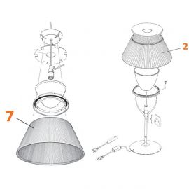 Ricambi Flos Romeo Moon T1/S2