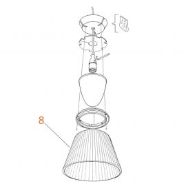 Ricambi Flos Romeo Soft S1 Paralume in Tessuto codice RF05286