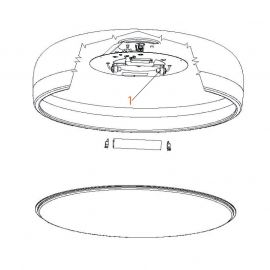 Ricambi Flos Smithfield C HL Assieme Porta Lampada R7S con Staffa codice RF19093