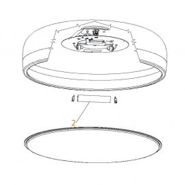 Ricambi Flos Smithfield C HL Vetro Pirex Protezione codice RF03162