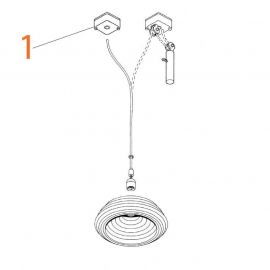 Ricambi Flos Splugen Brau Rosone Completo codice RF6500109