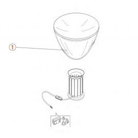 Ricambi Flos Taccia Led Diffusore Metacrilato con Riflettore