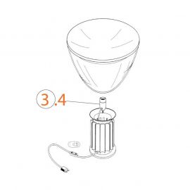 Ricambi Flos Taccia Portalampada D/7175/H codice RF04439