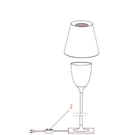 Ricambi Flos KTribe F2/F3 Interruttore Dimmer Rondò 