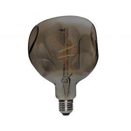 Rossini Lampadina Globo Led Vintage Martellata Fumé