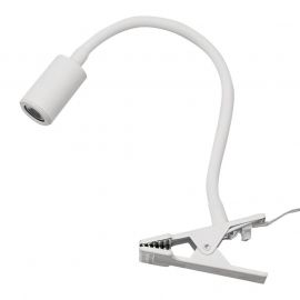 Rossini Fringe Led Lampada da Tavolo a Morsetto Bianco