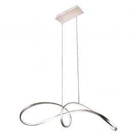 Rossini Intreccio Led Lampada a Sospensione Nichel Satinato