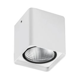Rossini Kuba Quadrato GU10 Bianco Faretti a Soffitto per Esterni