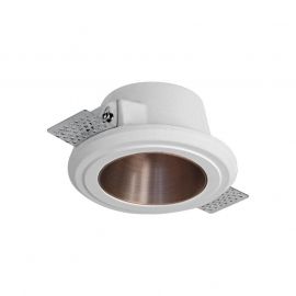 Rossini Virtual Plaster Tondo Faretto Incasso in Gesso Bronzo