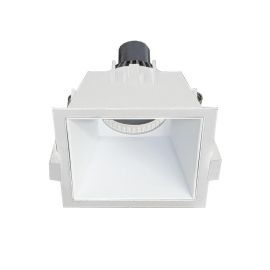 Faretto LED 8W Moderno Incasso Quadrato Gesso Soffitto Lampada GU10 12x12cm Luce 4000k 86337502