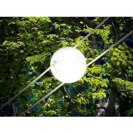 Cini & Nils TensEsterni Sfera Opalescente Faretti su Cavi per Esterni