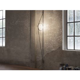 Flos Wirering Grey Led Lampada a Parete per Interni Cavo Grigio e Anello Nero